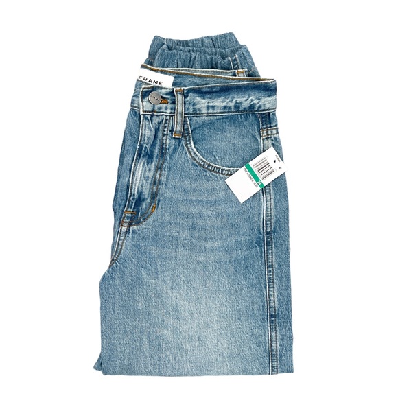 FRAME The Lounge High Rise Cropped Jeans in Chill - NWT - Size 24 - Picture 4 of 5
